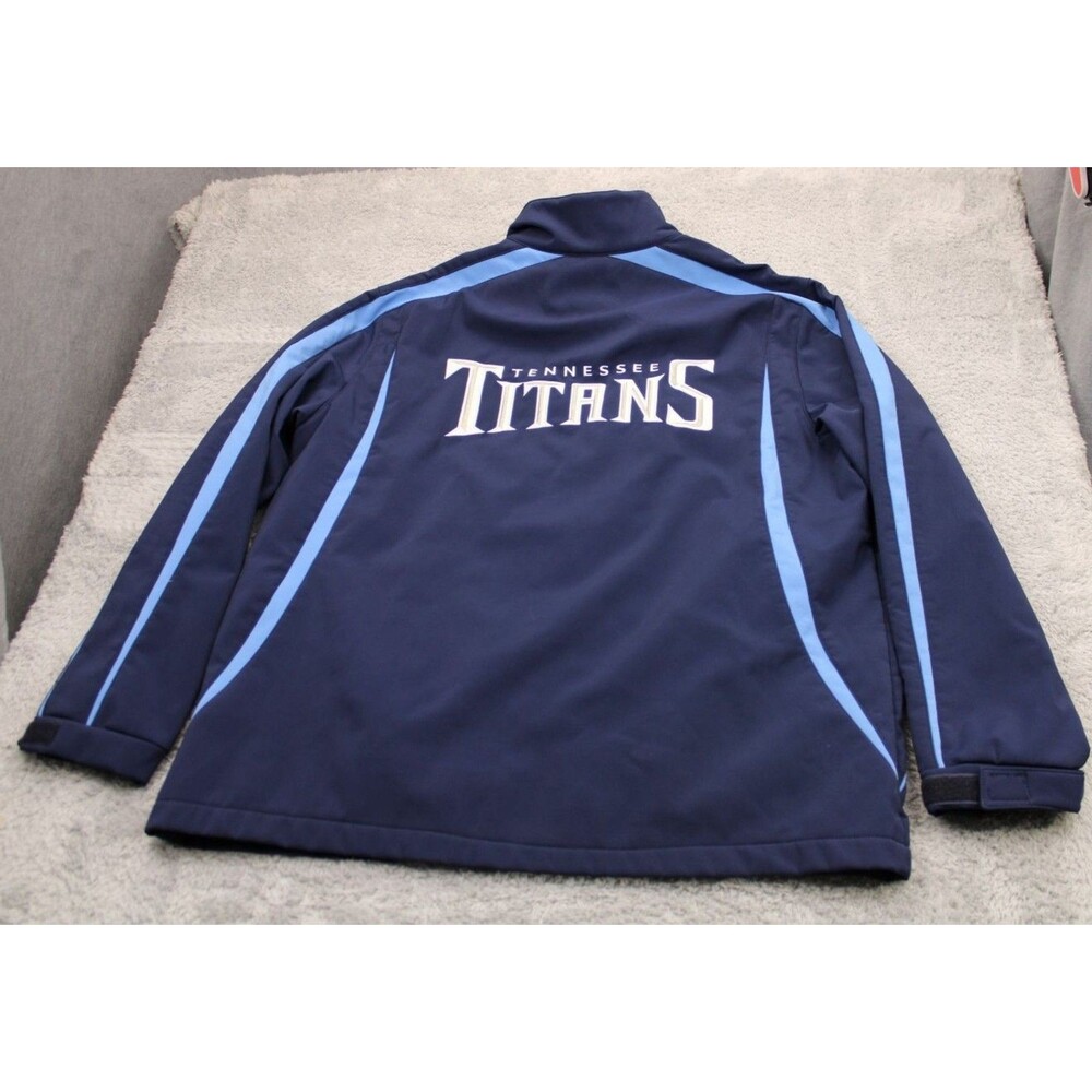 Tennessee Titans NFL Men's XL Full-Zip Jacket Navy Blue Light Blue Fan Apparel